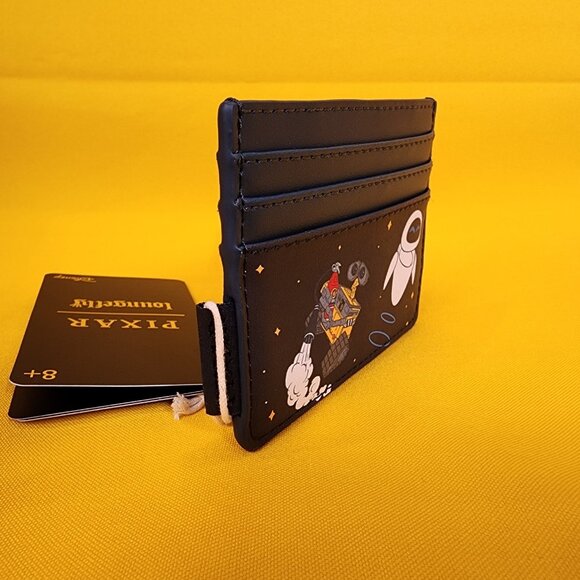 Loungefly Disney Pixar WALL-E EVE & WALL-E Flying Cardholder NEW - Picture 3 of 9